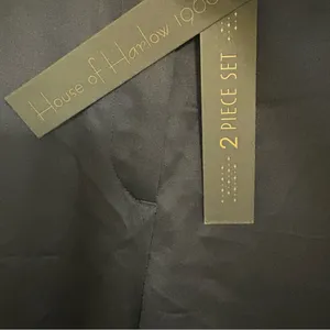House Of Harlow Satin Acetate‎ Navy Pants Size 6 thumbnail 5