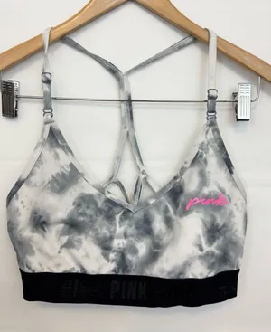 Victoria’s Secret PINK Marble Tie Dye Ultimate Lightly Lined Bra Strappy Back XL thumbnail 1