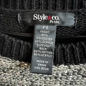 Vintage Gray Sweater Dress Y2K 2000s 90s Retro Indie Sleaze‎ XS thumbnail 4