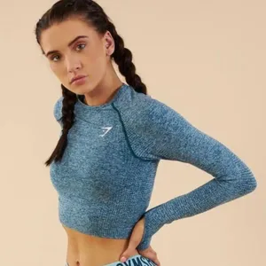 Gymshark Vital Seamless Long Sleeve Crop Top thumbnail 1