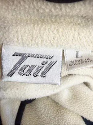 TAIL Vintage Women’s Full Zip Fleece Sleeveless Golf Vest Cream Trim Size Large thumbnail 3