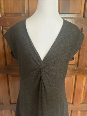 Patagonia Seabrook Bandha Dress Medium Forge‎ Grey Heather Knit Capsleeve 58731 thumbnail 3