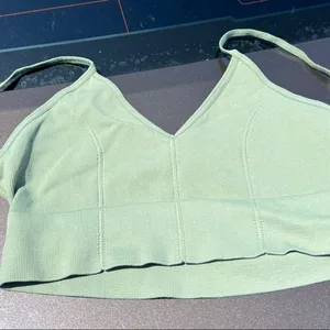 Small green triable nylons seamless top thumbnail 2