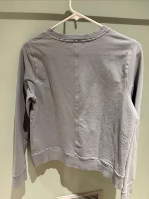 Athleta Gray Crewneck Pullover Sweatshirt thumbnail 3