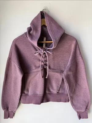 Free People Movement Believe It Lace-Up Hoodie thumbnail 1