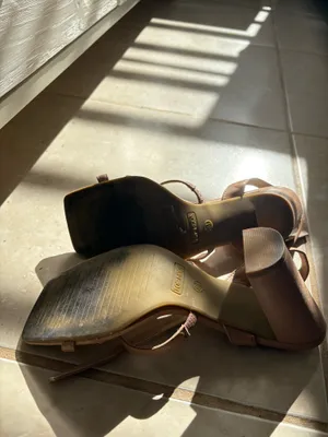 Top Moda nude square pumps heels  thumbnail 3
