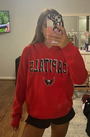 Washington Capitals Sweatshirt Red Size XS thumbnail 1