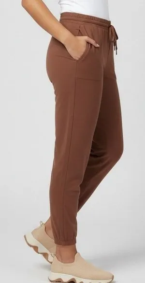 J Jill Fit French Terry Utility Joggers Red Oak Plus Size 3X Cotton Tencel Modal thumbnail 1