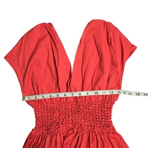 Staud Jackson Midi Dress‎ in Hibiscus Size: M thumbnail 4