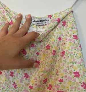 Anthropologie Charlie holiday floral skirt thumbnail 4