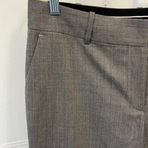 Ann Taylor Gray Herringbone Wide Leg Wool Blend Dress Pants Trousers Womens 12 thumbnail 6