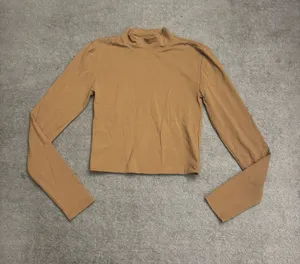 Aritzia Babaton Contour Mockneck Long Sleeve Top Brown Women’s thumbnail 1