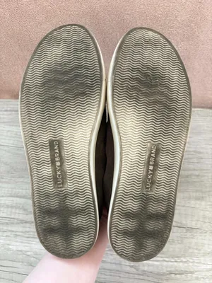 Lucky Brand Loucia Gray Suede Leopard White Midsole Lace Up Sneaker 7.5 $80 thumbnail 7