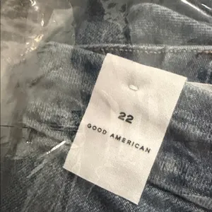 Good American Good Waist Palazzo Crop Jeans Size 22 Indigo Wide Leg NWT thumbnail 6