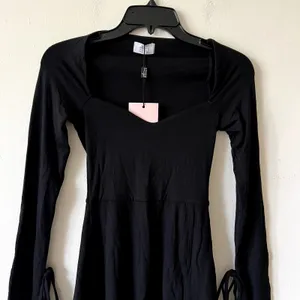 Oh Polly Amryn Long Sleeve A-Line Mini Dress in Black Size 2 New thumbnail 5