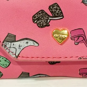 BETSEY JOHNSON “PINK SHOES” BY BETSEY Western Cowboy WRISTLET‎ WALLET 2024 thumbnail 2
