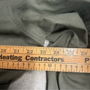 Frye Green Utility Jacket Cargo Full Zip Button Up Drawstring Waist Size XL thumbnail 8