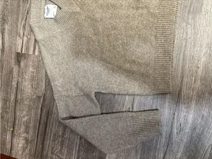 Abercrombie & Fitch Gray Taupe Mock Neck Knit Sweater XS thumbnail 4