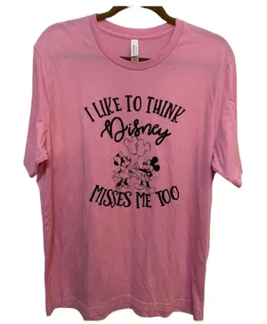 Bella Canvas I Like to Think Disney Misses Me Too Tee thumbnail 1
