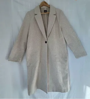 Zara Buttoned soft coat Sand size large shacket trench thumbnail 1