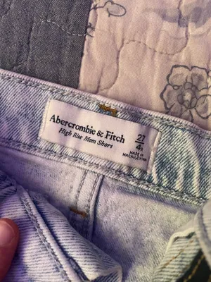 Abercrombie High-Rise jean shorts thumbnail 2