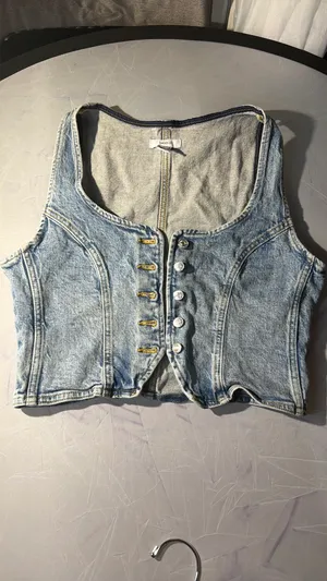 Forever 21 Sleeveless Jean Vest thumbnail 4