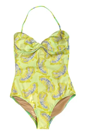J.Crew Lobster Print Halter One-Piece Swimsuit 8 Medium thumbnail 1