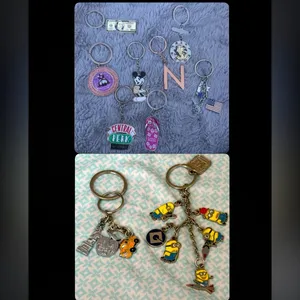 Assorted Keychains (10 Count) Pink thumbnail 2