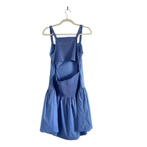 Gretchen Scott Smoking hot Tiered dress Periwinkle Sz Medium Preppy bubble hem thumbnail 5
