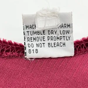 Vintage Newport News‎ Jumpsuit Women Large Red Velvet Ribbed Stretch Minimalist thumbnail 8