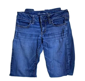 American Eagle AEO Jeans Denim Jeggings Super Stretch GUC Size 4 thumbnail 3
