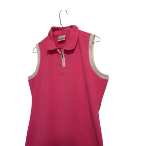 Nike Golf Womens Pink Dri-FIT Sleeveless Quarter Zip Polo Shirt‎ 520549-641 M thumbnail 8