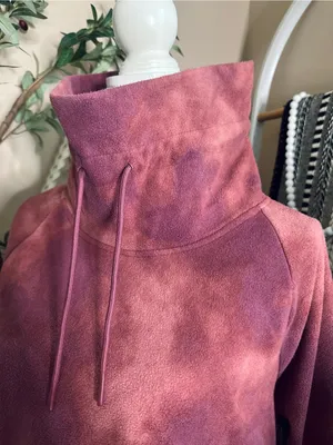 Old Navy Tie Dye Fleece Funnel Neck Pullover Sweatshirt Large thumbnail 2