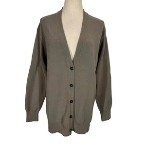 MM Lafleur The Cookie Cardigan Sleek Cotton in Fossil thumbnail 5