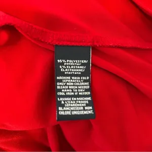 American Living Red 3/4 Sleeve‎ Ruched Sheath Dress Career Cocktail Party thumbnail 8