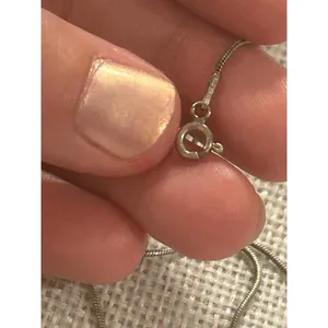 Lot a632 16.5 inch 925 sterling silver chain necklace thumbnail 4