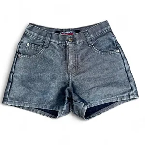 Liquid X Vintage Acid Wash Denim Shorts Red Pocket Embroidery Size 0 thumbnail 3