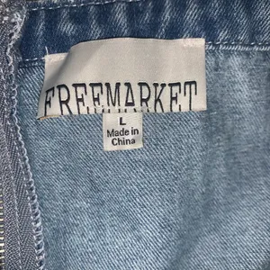 Freemarket by Flying Tomato denim peplum front lace up detail size L juniors thumbnail 7