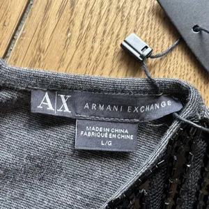 Armani Exchange Dress Charcoal Heather Size Large‎ Beaded Luxury Formal Wedding thumbnail 6