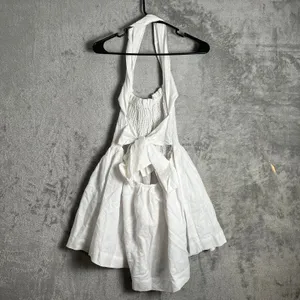 Peppermayo White European Towns Linen Dress US 6 New Romantic Coquette Soft Girl thumbnail 3