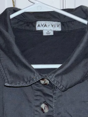Ava & Viv Grey Short-Sleeve Utility Jumpsuit thumbnail 3