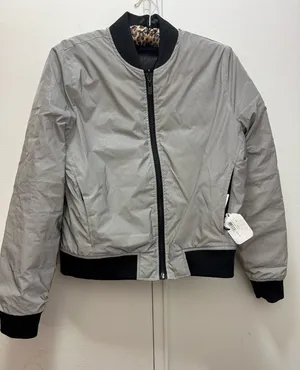 NWT $195 Bandier Equinox All Access Reversible Bomber Ski Jacket Platinum Large thumbnail 1