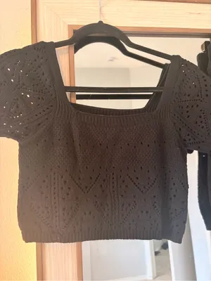 Freshman 1996 Crochet Flutter Sleeve Top & Mini Skirt Set size Small matching thumbnail 3
