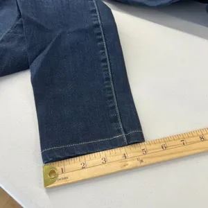 7‎ For All Mankind Jeans Womens 29 Blue Whiskering Denim Cotton Stretch Mid Rise thumbnail 11