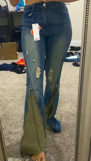 Cider High Waist Zipper Jeans thumbnail 2