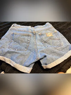 Vintage Big Time Fashion Classic Light Wash Denim Shorts thumbnail 4