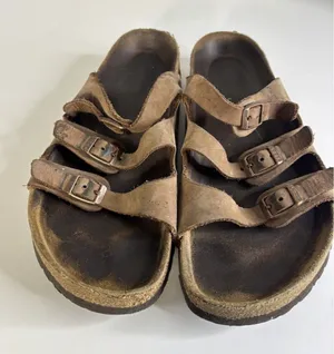 Birkenstock 3-Straps Florida Tan Brown Leather Ladies Sandals Size 40 Size 9/9.5 thumbnail 1