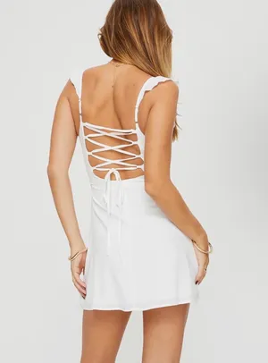Princess Polly Landon white mini dress thumbnail 4