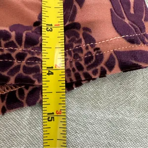 Princess Polly Velvet Burnout Mini Skirt Morelli Purple Beige Size 8 NWT thumbnail 7