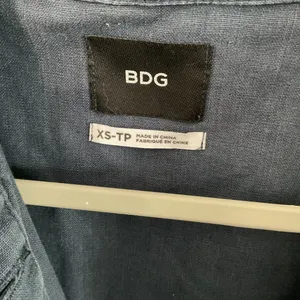 BDG Women Shirt Jacket Utility Chore Coat Blue Solid Extra Small thumbnail 5